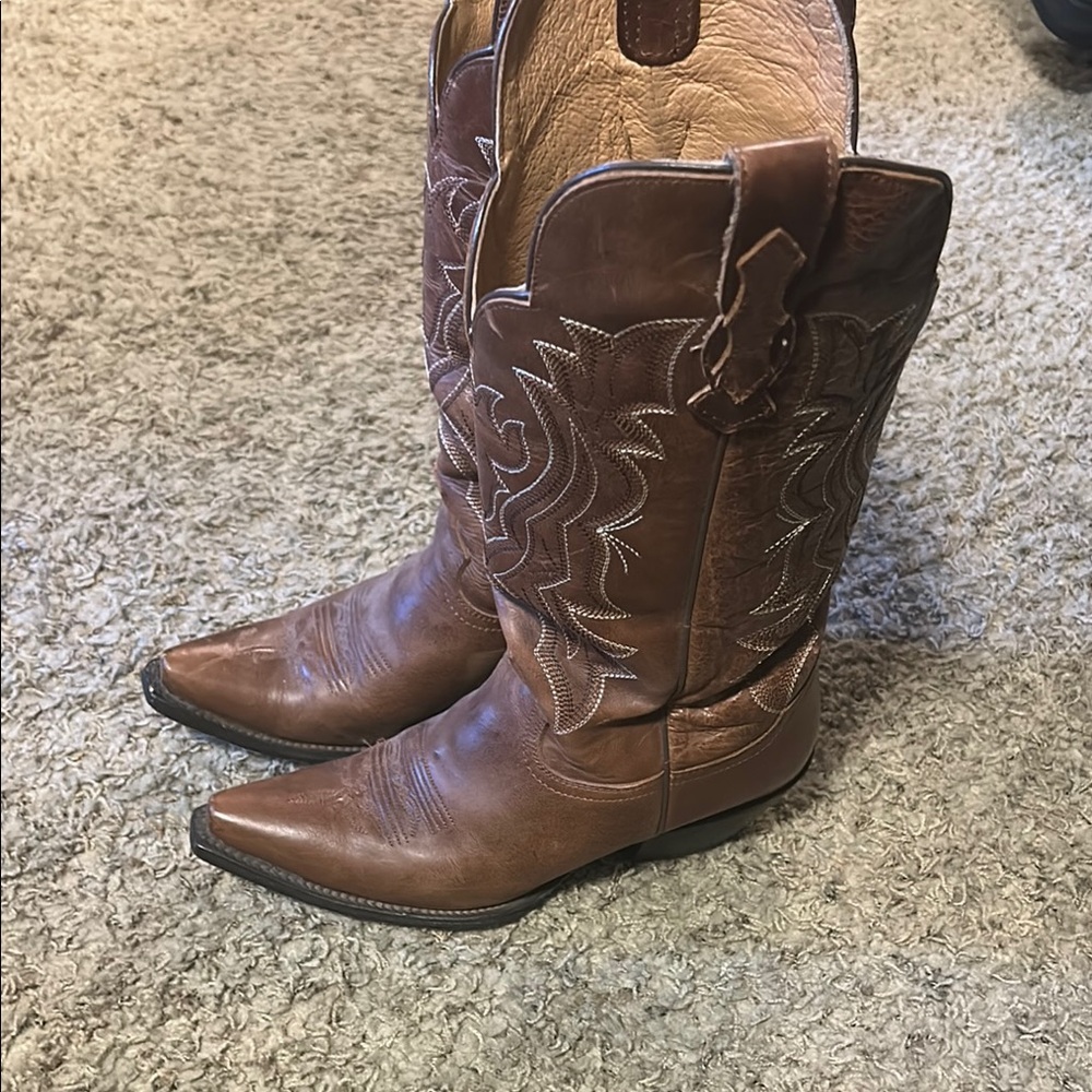 Brown Western Cowboy Boots